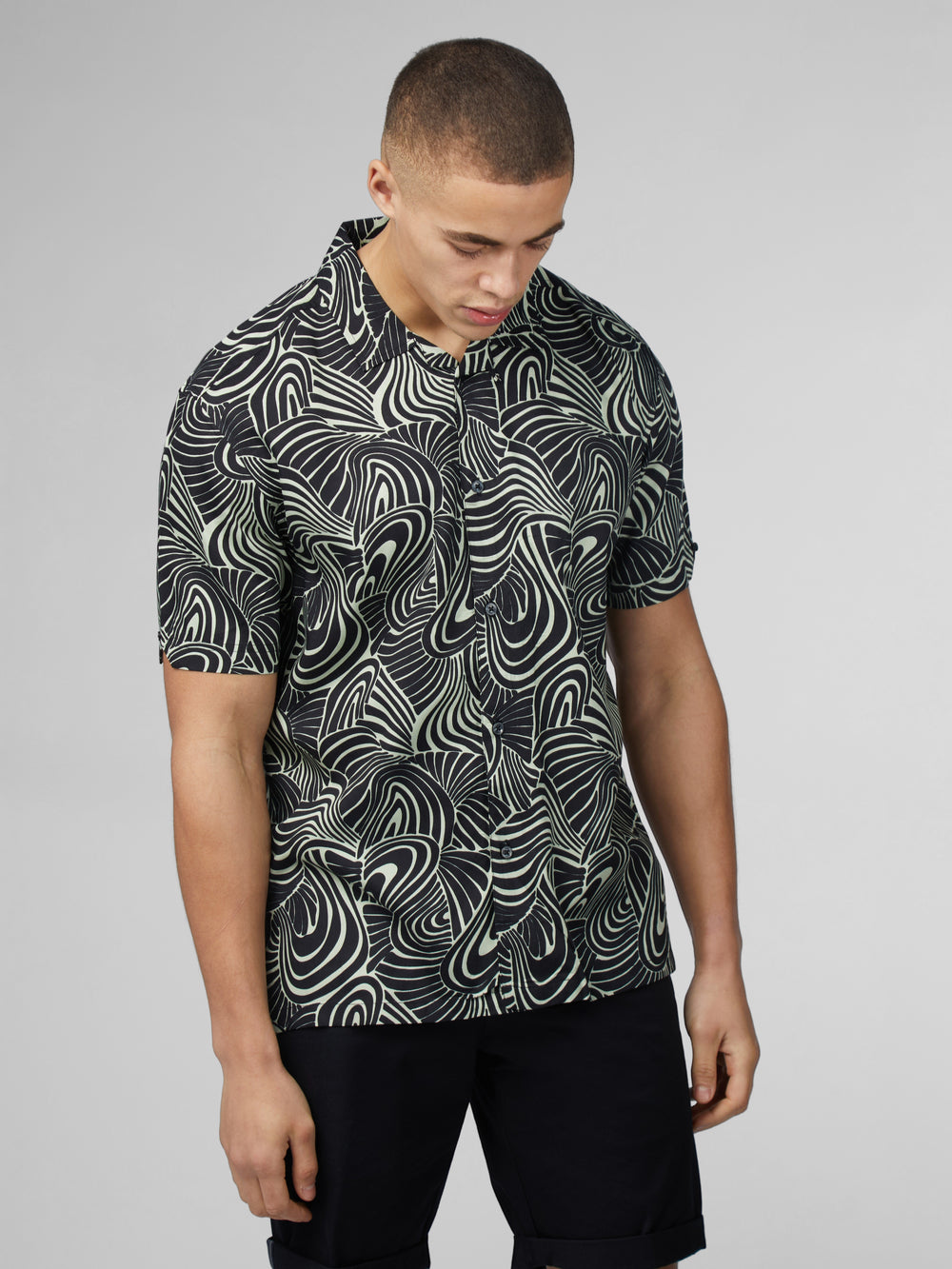 Chemises Ben Sherman B by Ben Sherman Psychedelic Swirl Print Menthe | RFK-23142142